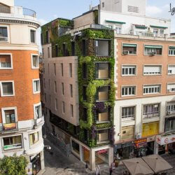 Jardín vertical de Ignacio Solano en la calle Montera, Madrid
