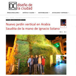 Nuevo jardín vertical de Ignacio Solano en Arabia Saudita